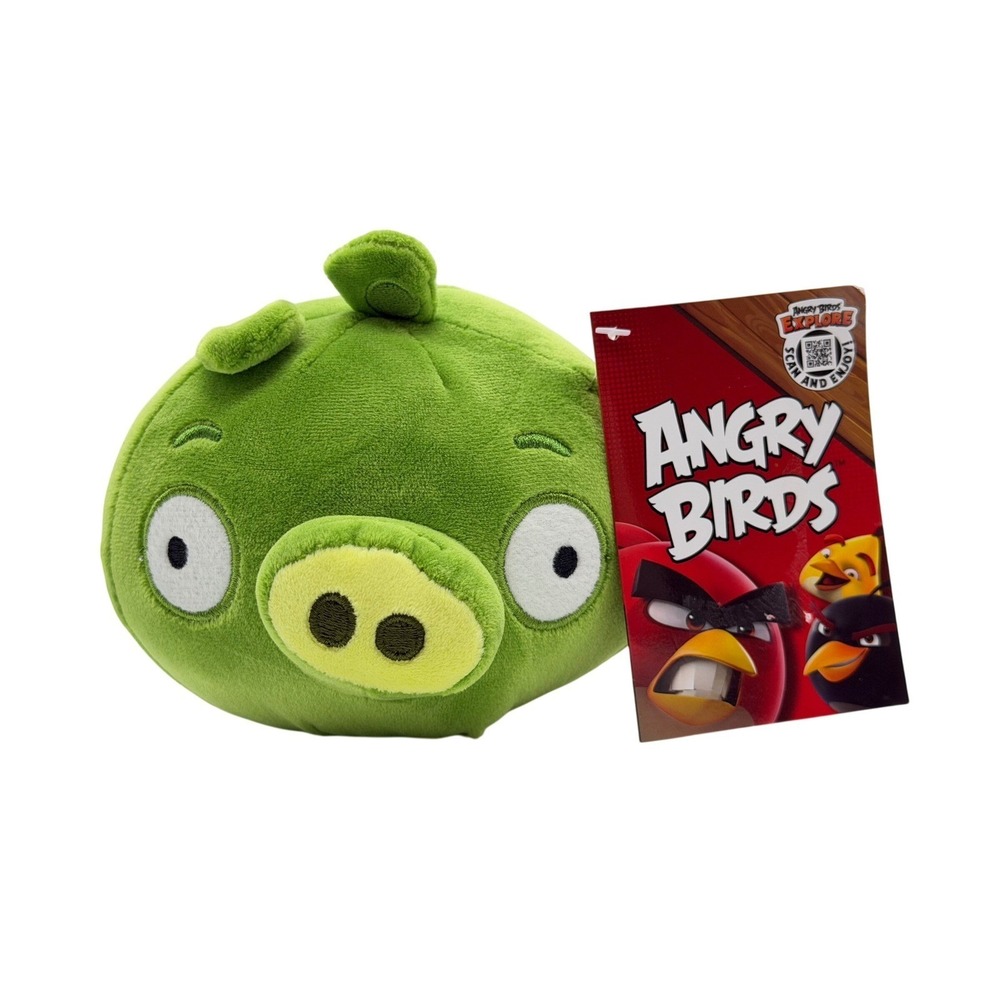 Angry Birds Rovio Green Pig 5" Stuffed Plush Toy Character Collectible NWT